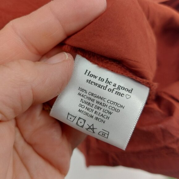 Madewell × Gracemade Miriam Organic Cotton Dress Small Medium - Picture 11 of 13